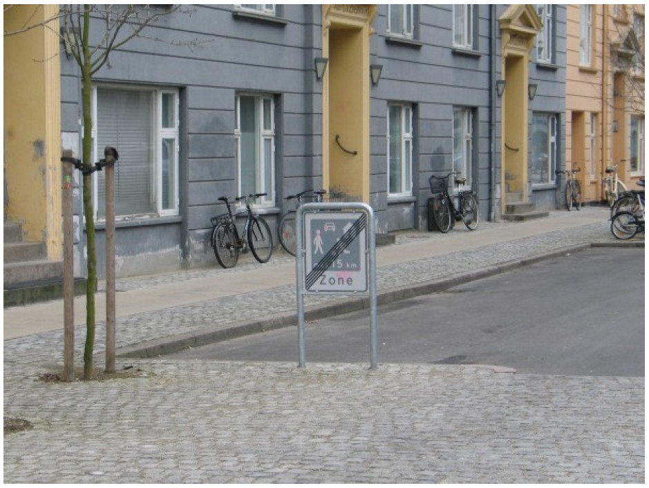 Skilt med ophør af lege- og opholdsområde
