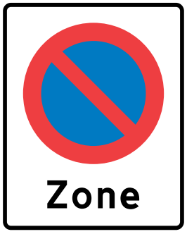 Parkeringsforbudszone skilt